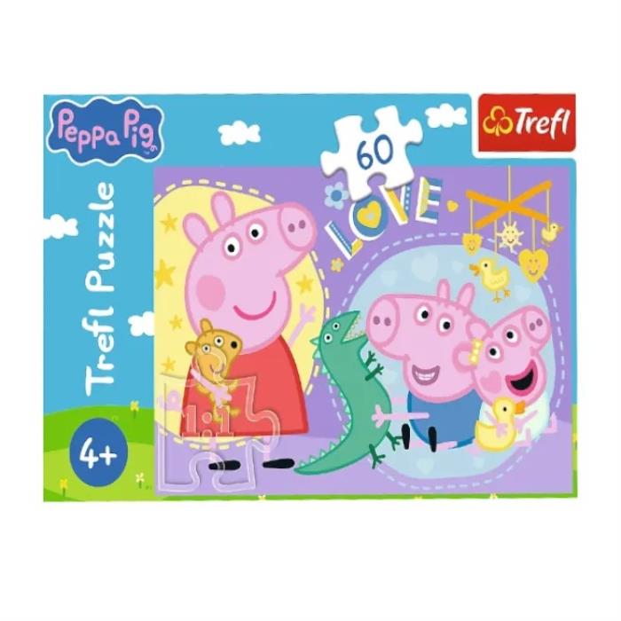 Puzzle, TREFL, Peppa Pig, 60 elemente, 4+