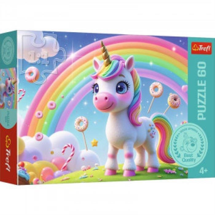 Puzzle, TREFL, Unicorn, 60 elemente, 4+