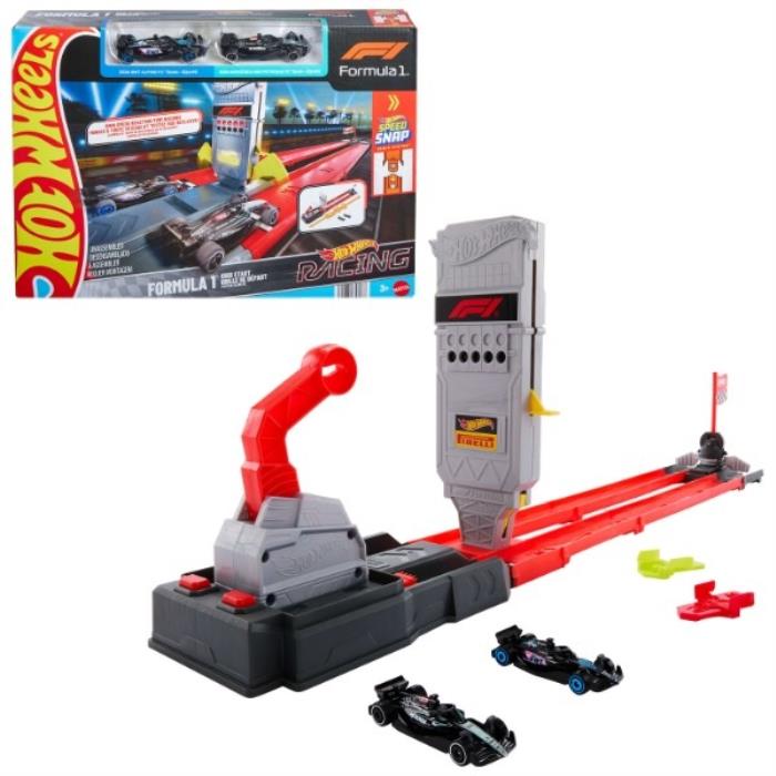 Pista de curse, Hot Wheels, 3 buc, Plastic, 3+
