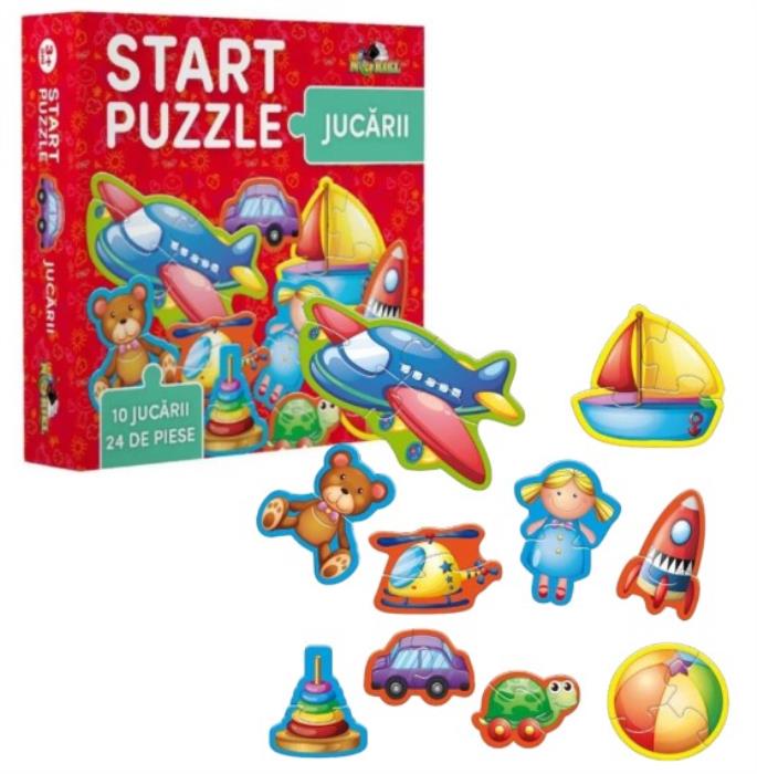 Puzzle, NORIEL, 24 elemente, Jucarii, 3-6 ani, Carton