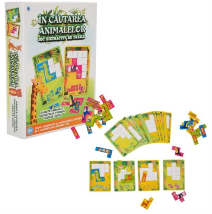 Puzzle, NORIEL, In cautarea animalelor, 5+, Carton