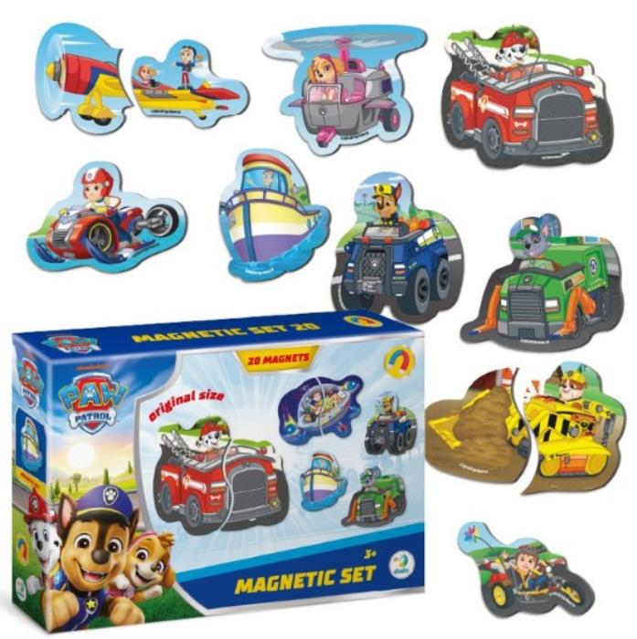 Set magneti, DODO, 20 elemente, Carton, Patrula cățelușilor