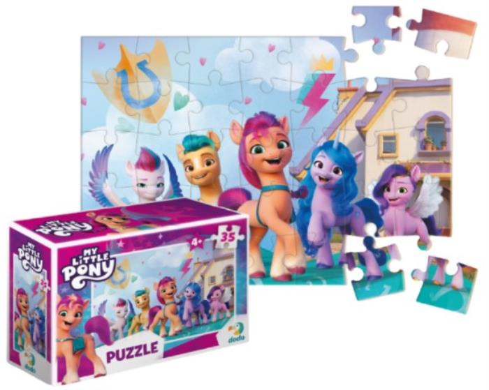 Puzzle mini, DODO, Carton, My Little Pony, 35 elemente, 4+
