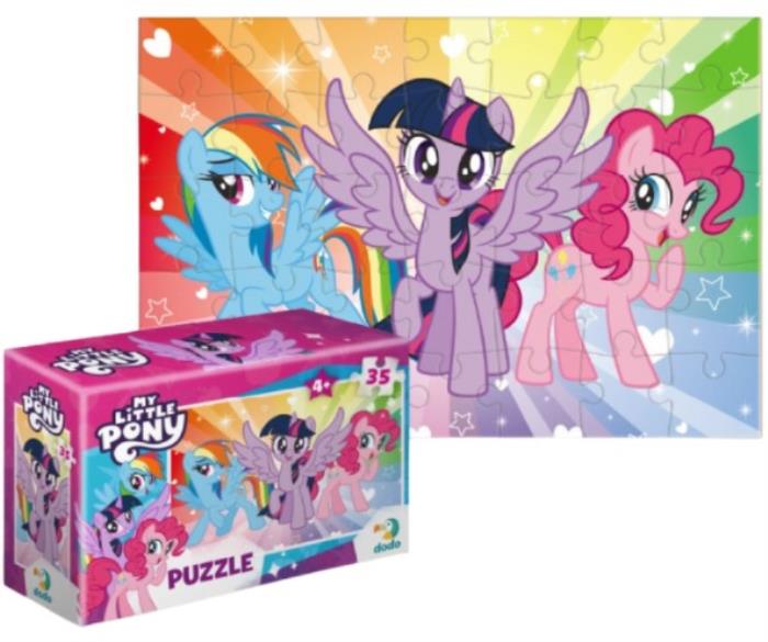 Puzzle mini, DODO, Carton, My Little Pony, 35 elemente, 4+
