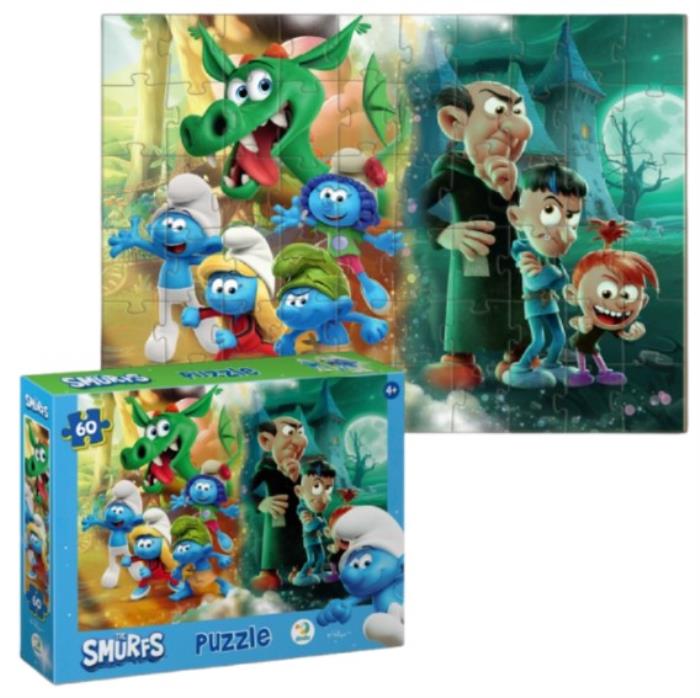 Puzzle, DODO, Smurfii, 60 elemente, 4+