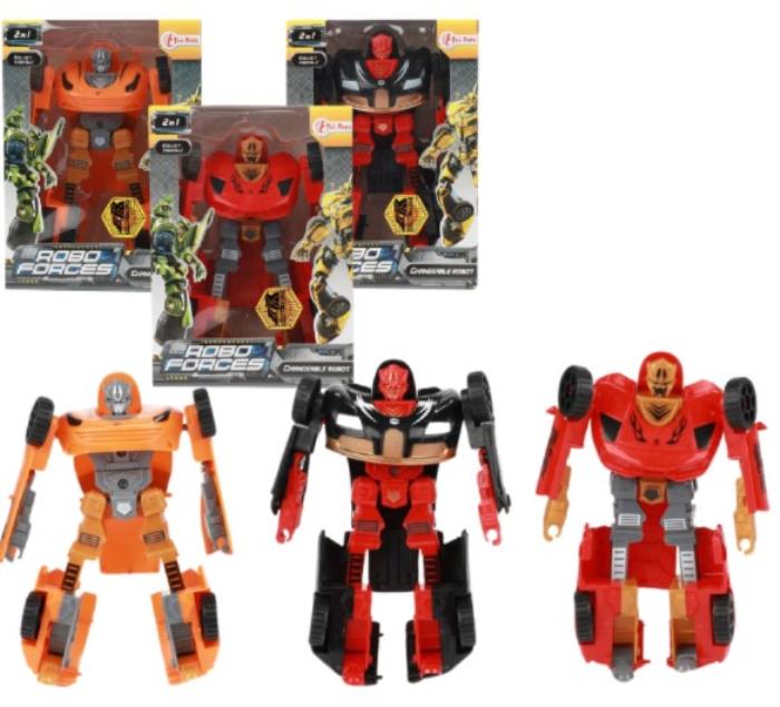 Toy transformer, TOI-TOYS, mașină 2 în 1 «Roboforces», Plastic