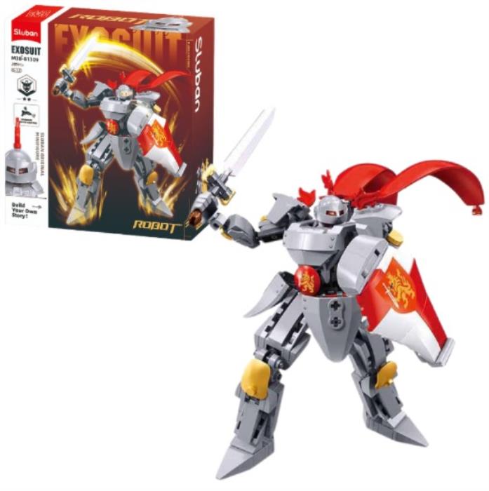 Construction set, SLUBAN, Warrior Knight, Plastic, 209 items, 6-12 years