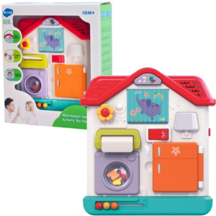 Jucarie muzicala, HOLA TOYS, Interactiva, Casuta, 0+, lumina/sunete, Plastic
