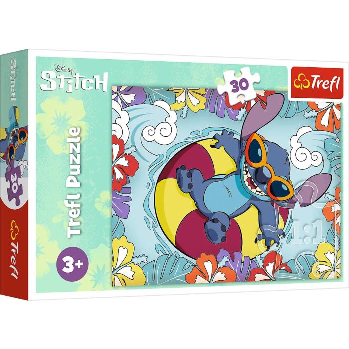 Puzzle, TREFL, Stich, 30 elemente, 3+