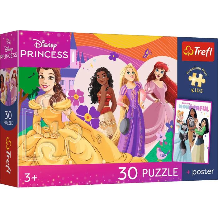 Puzzle, TREFL, PRINCESS, 30 elemente, 3+