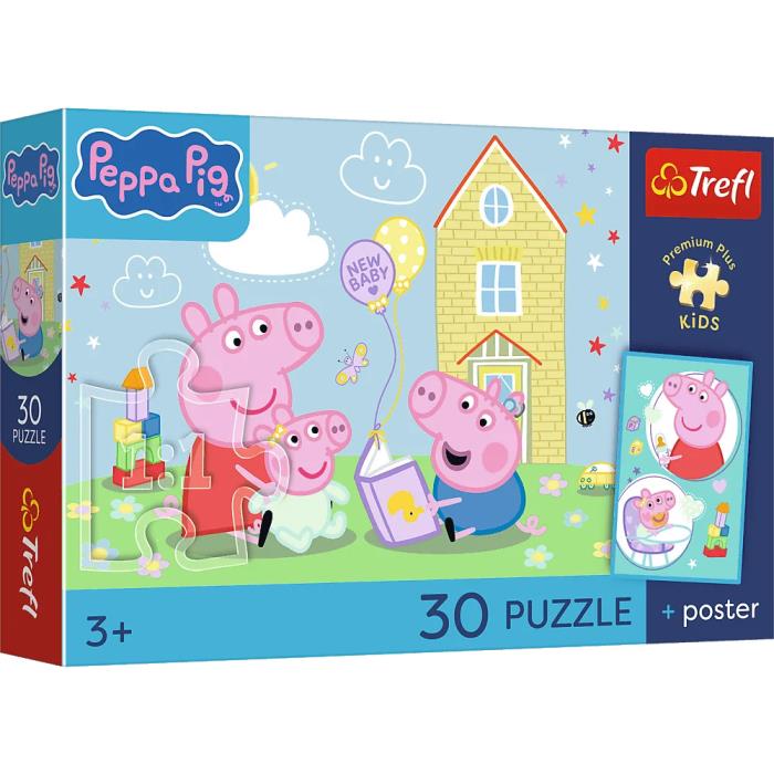 Puzzle, TREFL, Peppa Pig, 30 elemente, 3+