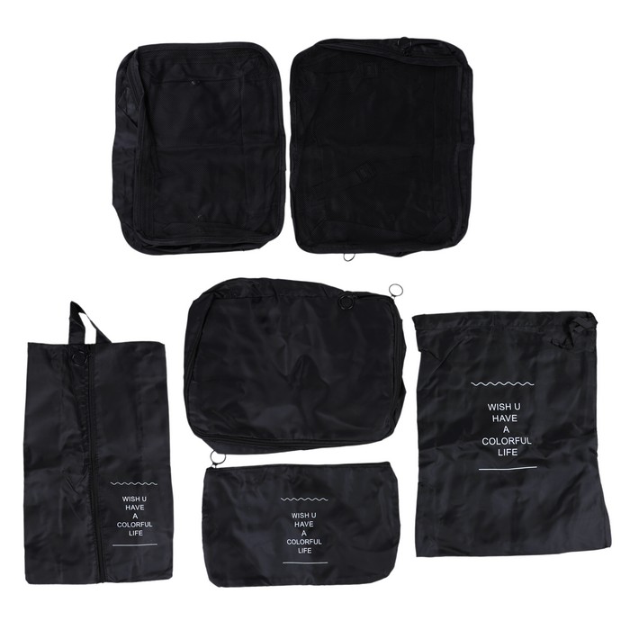 Организатор для багажа, GS, Текстиль, 7 предметов, Различные Цвета