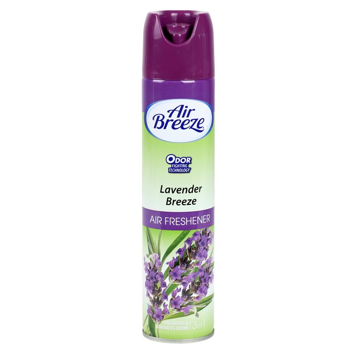 Air freshener, AIR BREEZE, 300ml, Lavender, Aerosol, mauve