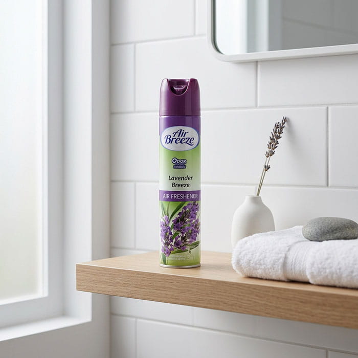 Air freshener, AIR BREEZE, 300ml, Lavender, Aerosol, mauve