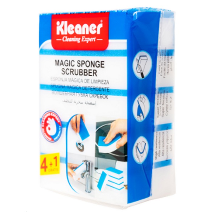 Set bureti vase, KLEANER, 5 piese, Melamine, 11x6.5x3 cm, Alb/Albastru