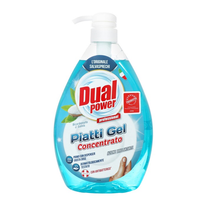 Detergent vase, DUAL POWER, cu dozator, 1L, Bicarbonate&Sage