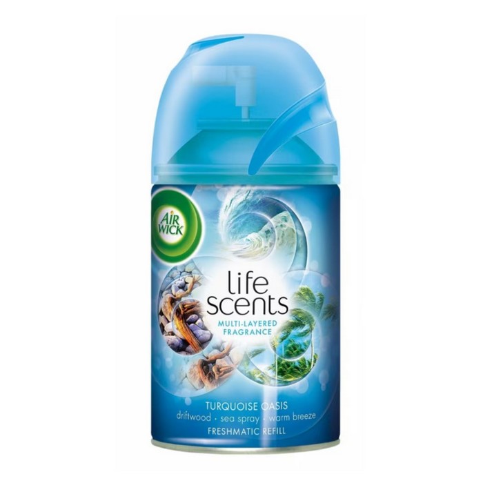Rezerva odorizant, AIRWICK, 250ml, Laguna albasta (chiparos, prospetime oceanica, briza tropicala), Aerosol