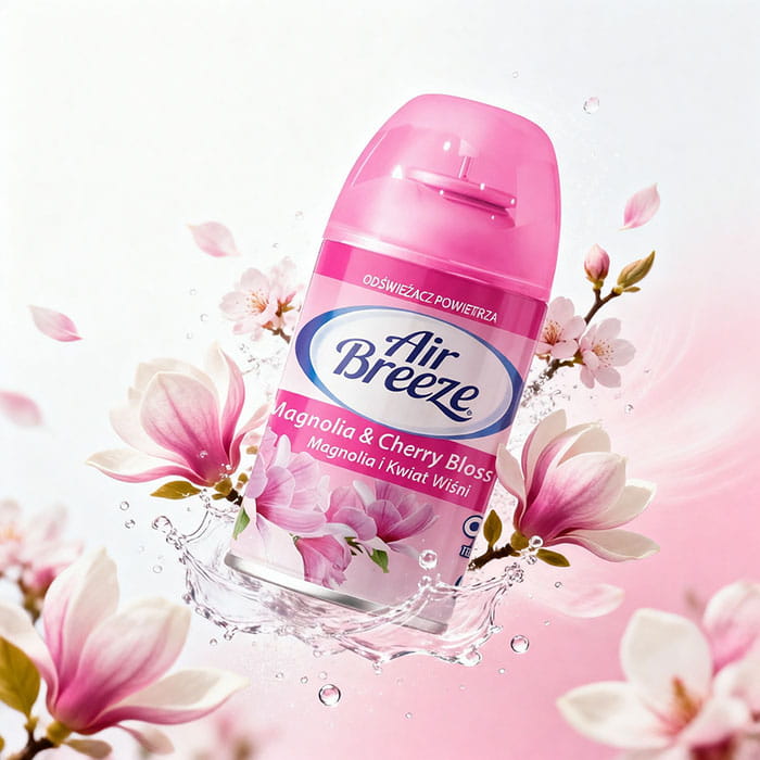 Air freshener reserve, AIR BREEZE, 250ml, Magnolia, Interior/Exterior, Pink