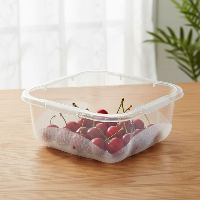 Миска, BEE HOME, Пластик, Квадрат, 7 Л, Прозрачный