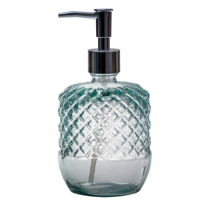Soap dispenser, SAN MIGUEL, Glass, 550ml, Transparent, Diamant