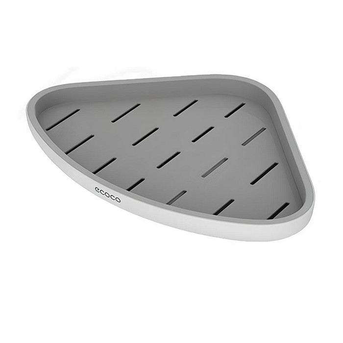 Suport, ECOCO, Plastic, 32x22.2x6 cm, Gri, Suspendabil, De colt