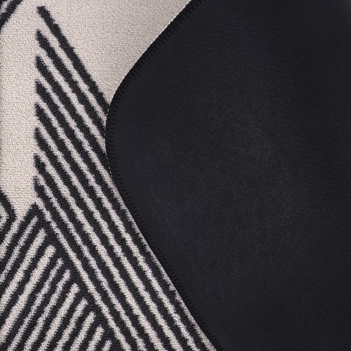 Коврик для ванной комнаты, CARPET, Микроволокно, 38x58см, Прямоугольник с закругленными углами