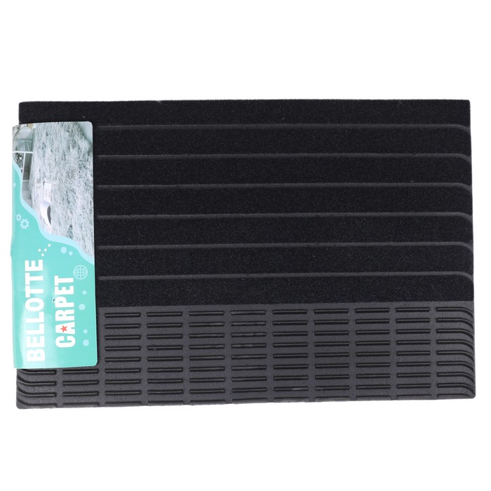 Входной ковер, CARPET, 40x60 см, Черный, Прямоугольная, Внешний