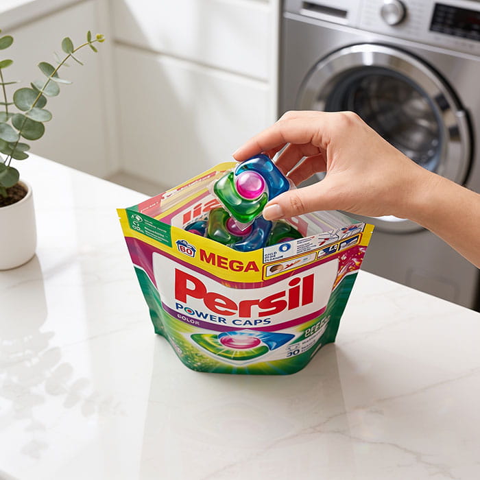 Detergent rufe, PERSIL, Capsule, 60 piese, Color, Power, Color, 60 spalari
