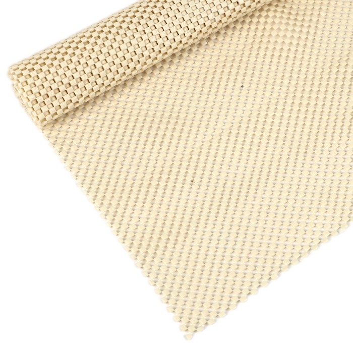 Covoras antiderapant, YNMEIGE, Cauciuc, 45X100 cm, Crem, Pentru sertare