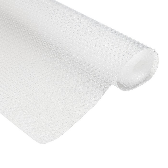 Covoras antiderapant, YNMEIGE, Plastic, 45X100 cm, Alb, Pentru sertare
