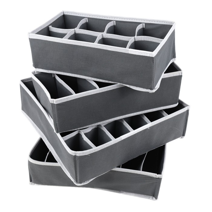 Набор организаторов, GS, 4 штук, Для одежды, Текстиль, 32x15x10x2 cm, 31x31x10x2 cm