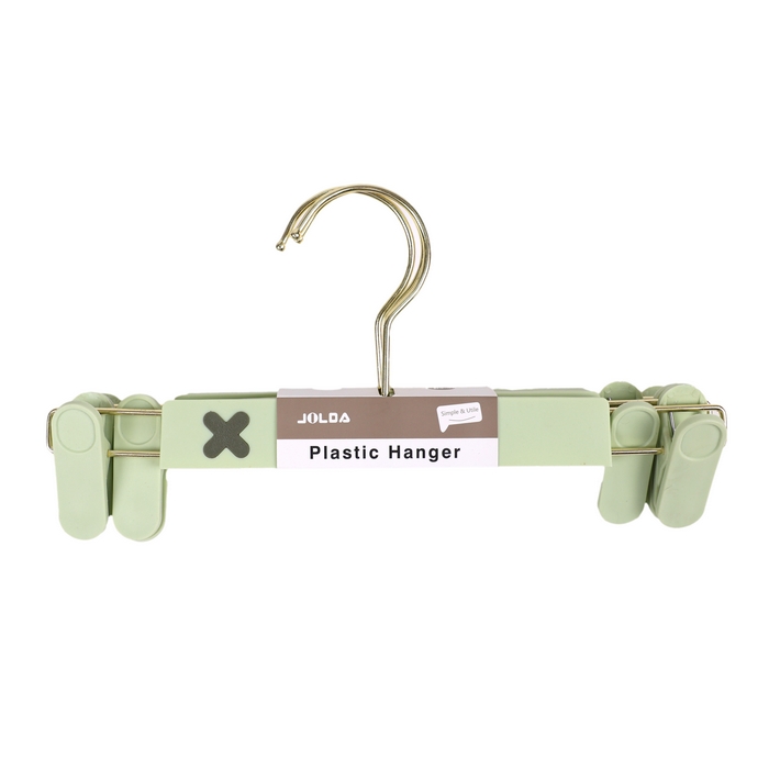 Hanger set, JI LI DA, 3 pcs, For pants, Metal/Plastic, 29cm