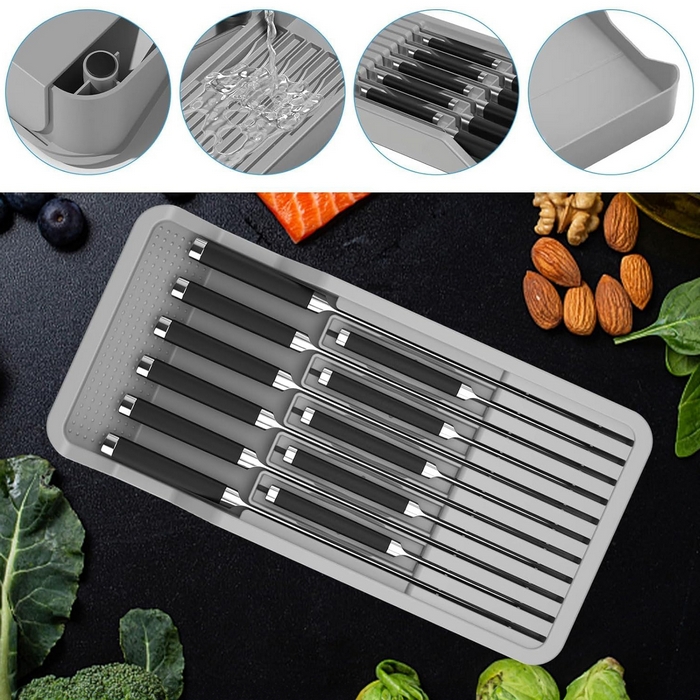 Организатор, GS, Для ножей, Пластик, Антрацит