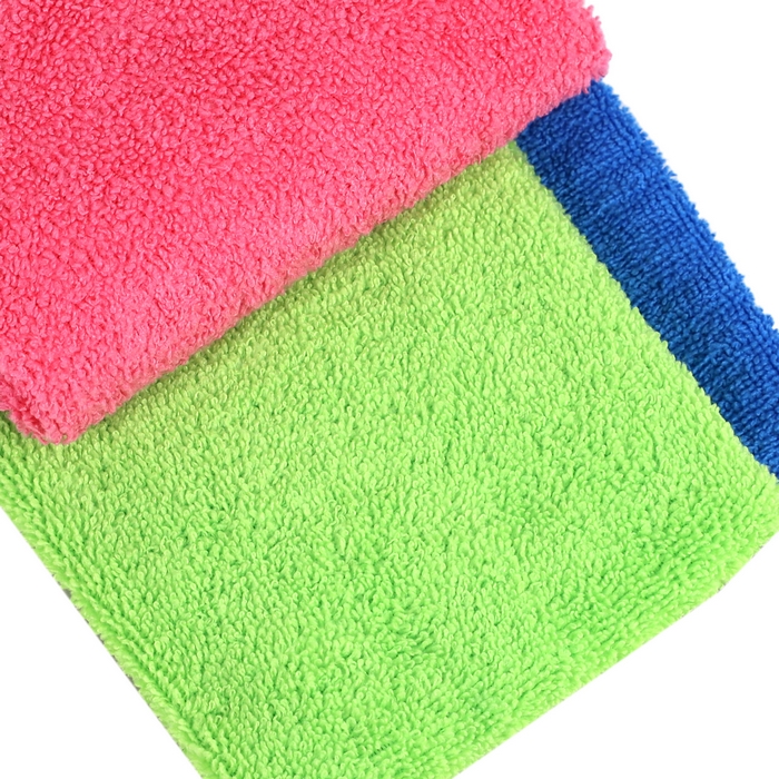 Set lavete, MICROLL, 3 piese, Microfibra, 35x35cm, Diverse Culori