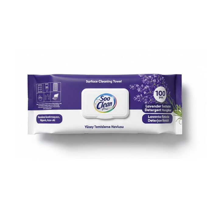 Wet wipes, SOO CLEAN, 100 pieses, House Surfaces