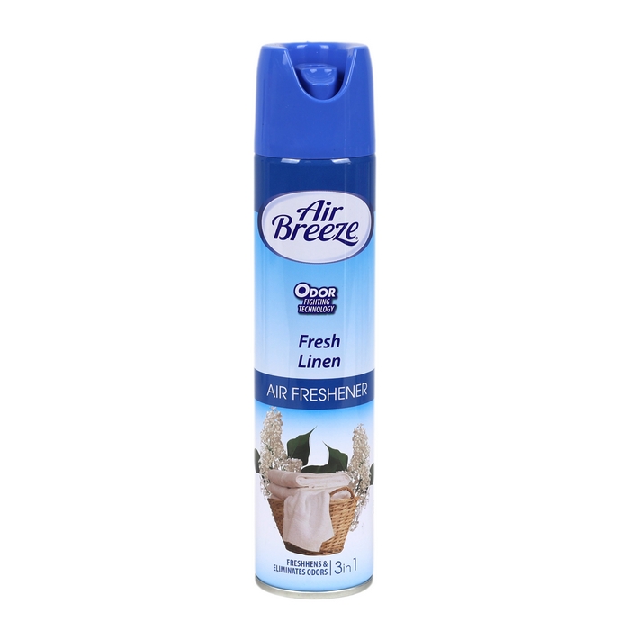 Room freshener, AIR BREEZE, 300 ml, Fresh linnen, Blue