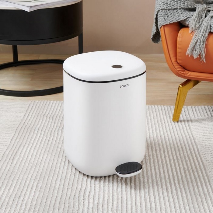 Мусорное корзина, ECOCO, Пластик, Различные Цвета, 30.3x23x23.7 cm