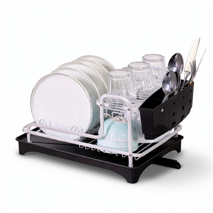 Сушилка для посуды, GS, Алюминий Сплав, 40 см, 29 см, 26 см, Черный