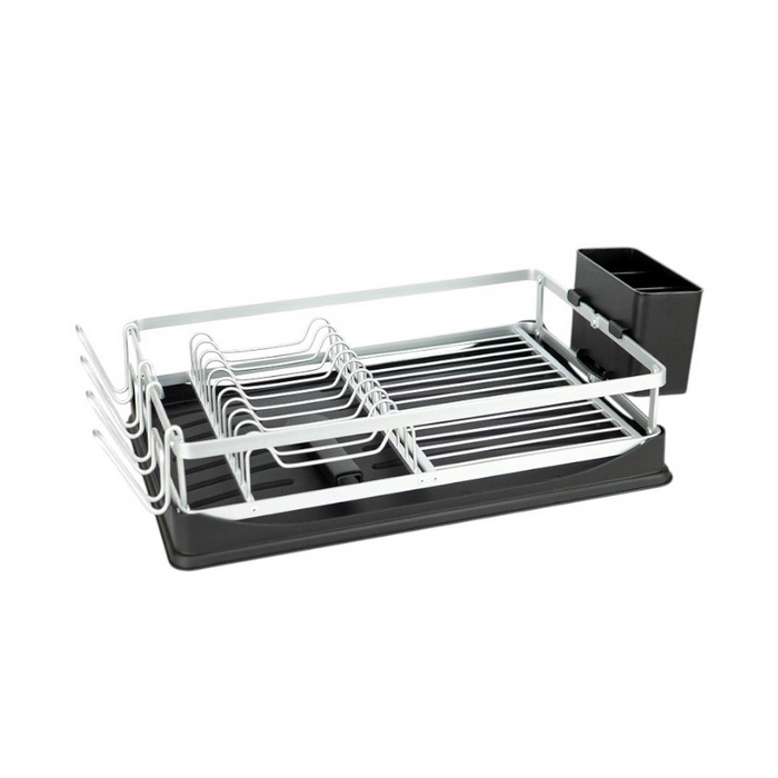 Сушилка для посуды, GS, Алюминий Сплав, 51 cм, 30 см, 14 cm, Черный/Серебро
