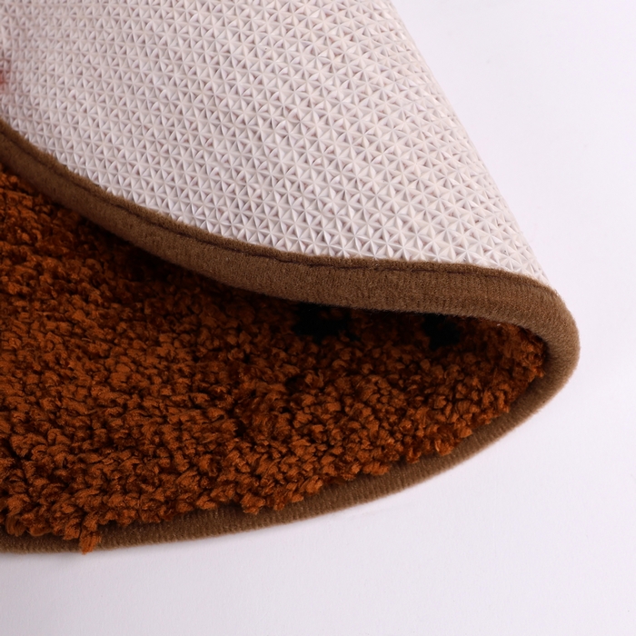 Carpet, GS, 45x55 cm, Cat, Inside, Plush, Brown