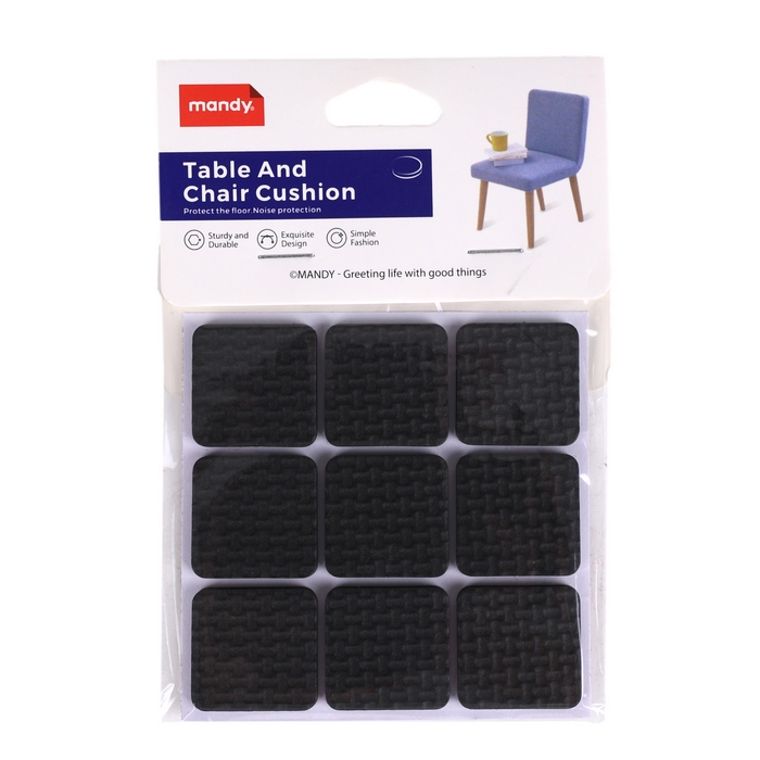 Protection set, MANDY, for chair, 9 pieces, Square, Various Colors, Adhesive