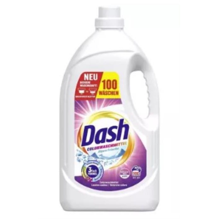 Detergent rufe, DASH, Gel, 4.5 L, 100 spalari, Color