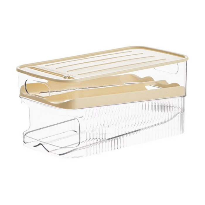 Storage organizer, GS, For the eggs, Plastic, 30x9x14 cm, Transparent