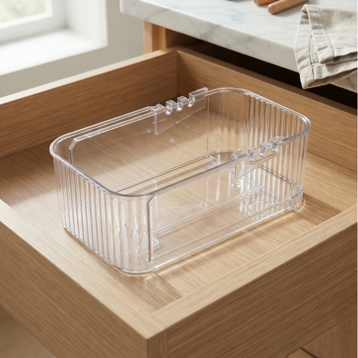 Organizer, GS, Plastic, 23.5x9.5x5.5 cm, Transparent, Extensible