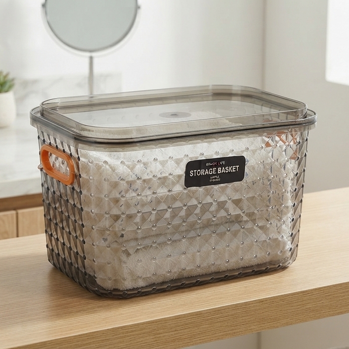 Organizer, GS, Plastic, 25x17x15.5 cm, Various Colors, With lid