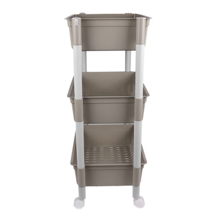 Raft depozitare, GS, Plastic, 3 compartimente, Diverse Culori