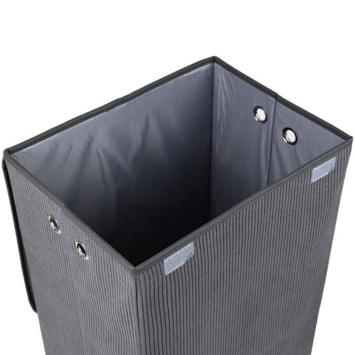 Cos, GS, Pentru rufe, 40x30x55 cm, Velour, Diverse Culori, Home Edition, Cu capac