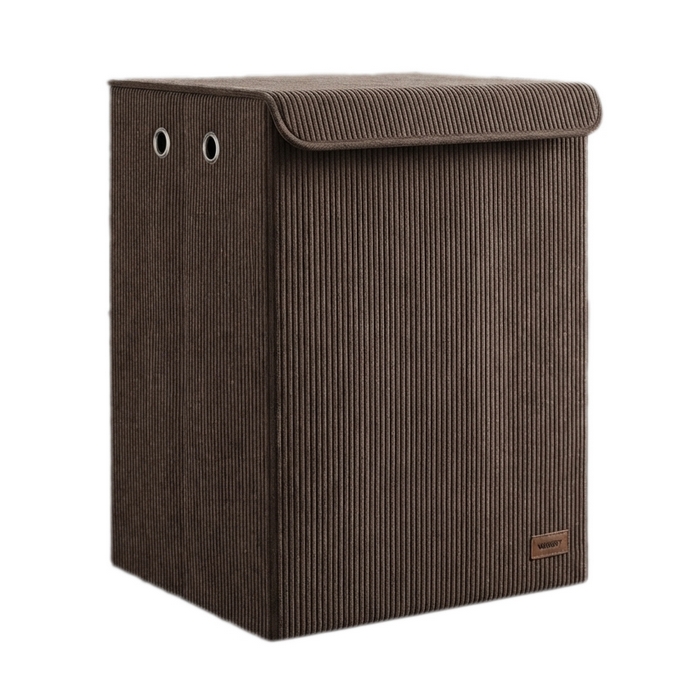 Cos, GS, Pentru rufe, 40x30x55 cm, Velour, Diverse Culori, Home Edition, Cu capac