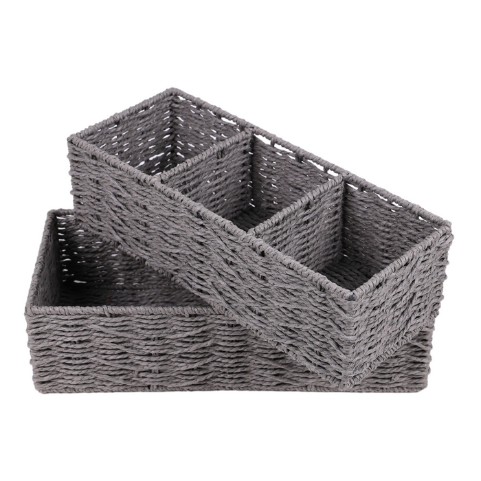 Set cosuri, GS, 2 piese, Fir împletit, 42x17x11 cm, 37x15x11 cm, 3 compartimente