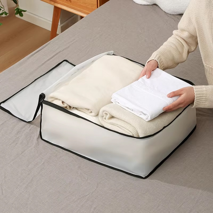 Organizator, Nattyea, Pentru imbracaminte, PEVA, Alb, 60x45x30cm